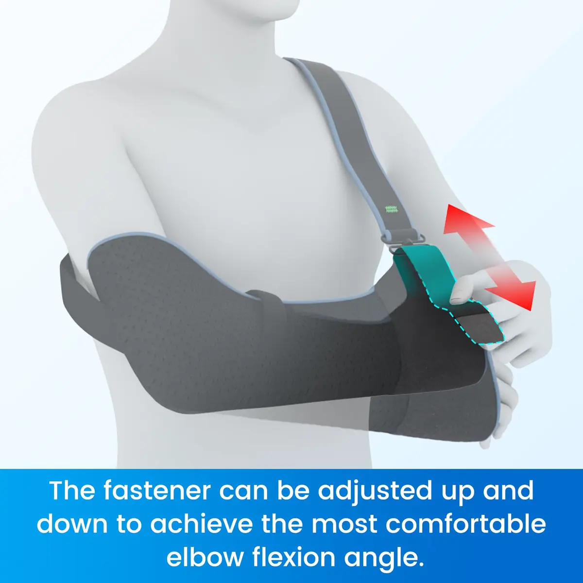 Velpeau Medical Arm Sling Shoulder Immobilizer XL (119.4cm Underbust) | T-Shaped Strap for Stability - view 8