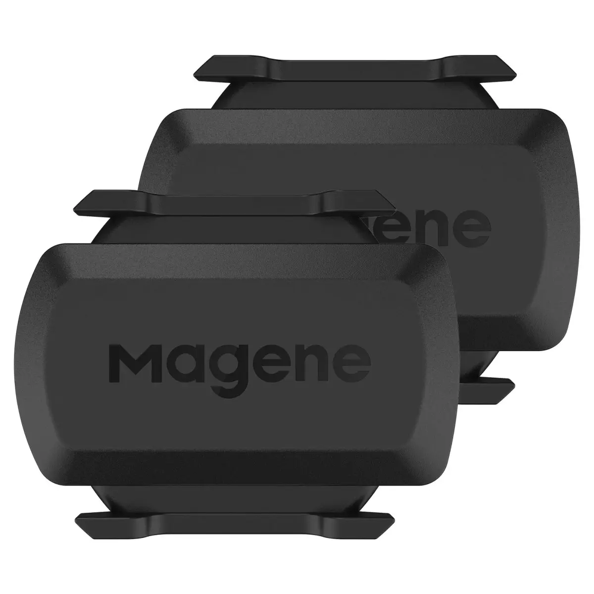 Magene S3+ Speed & Cadence Sensor for Cycling | Wireless Bluetooth/ANT+ Bike Computer RPM Sensor (2-Pack, Black) - main product image