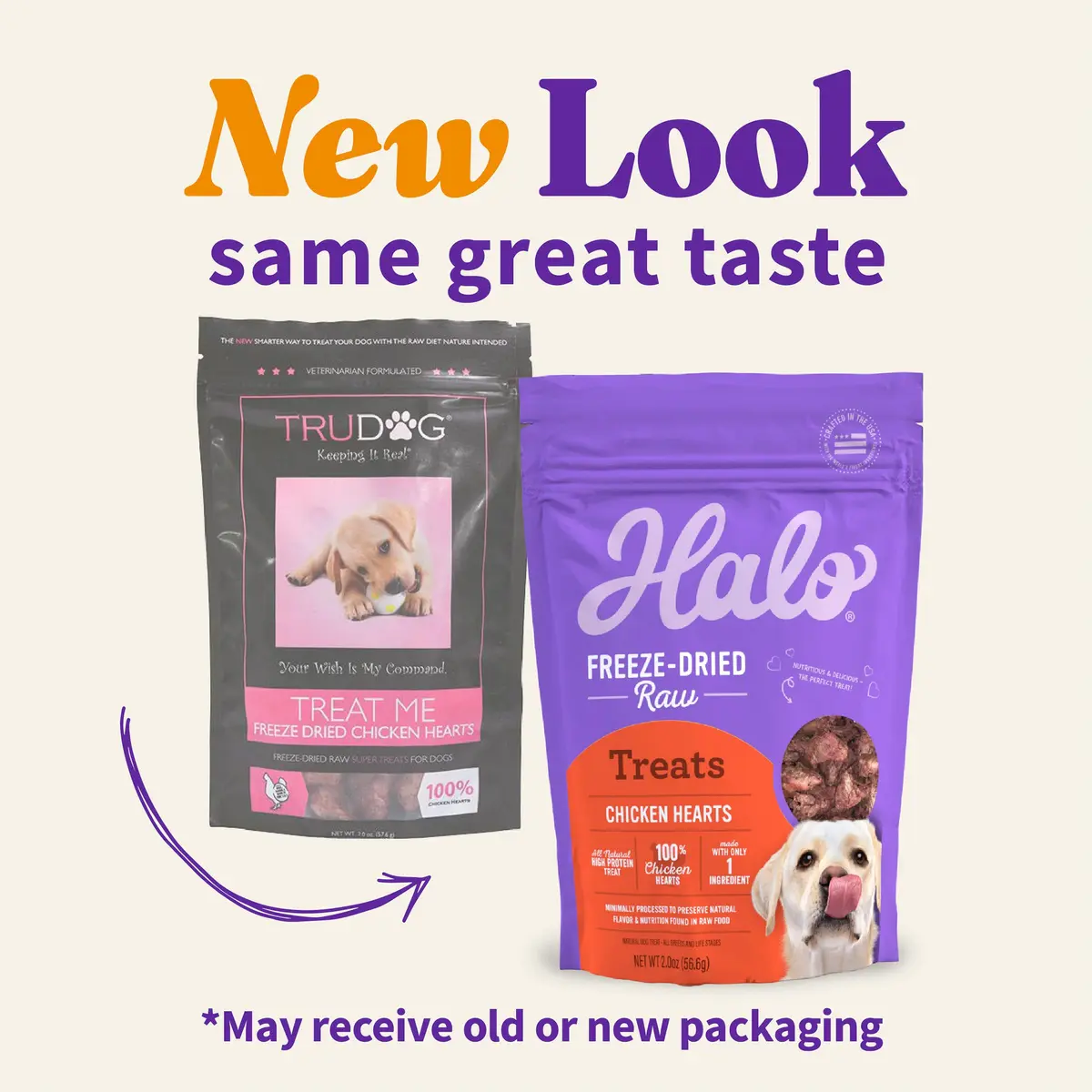 Halo Freeze-Dried Raw Dog Treats, Chicken Hearts Recipe, 2 oz | Natural, High Protein, Portable - view 2