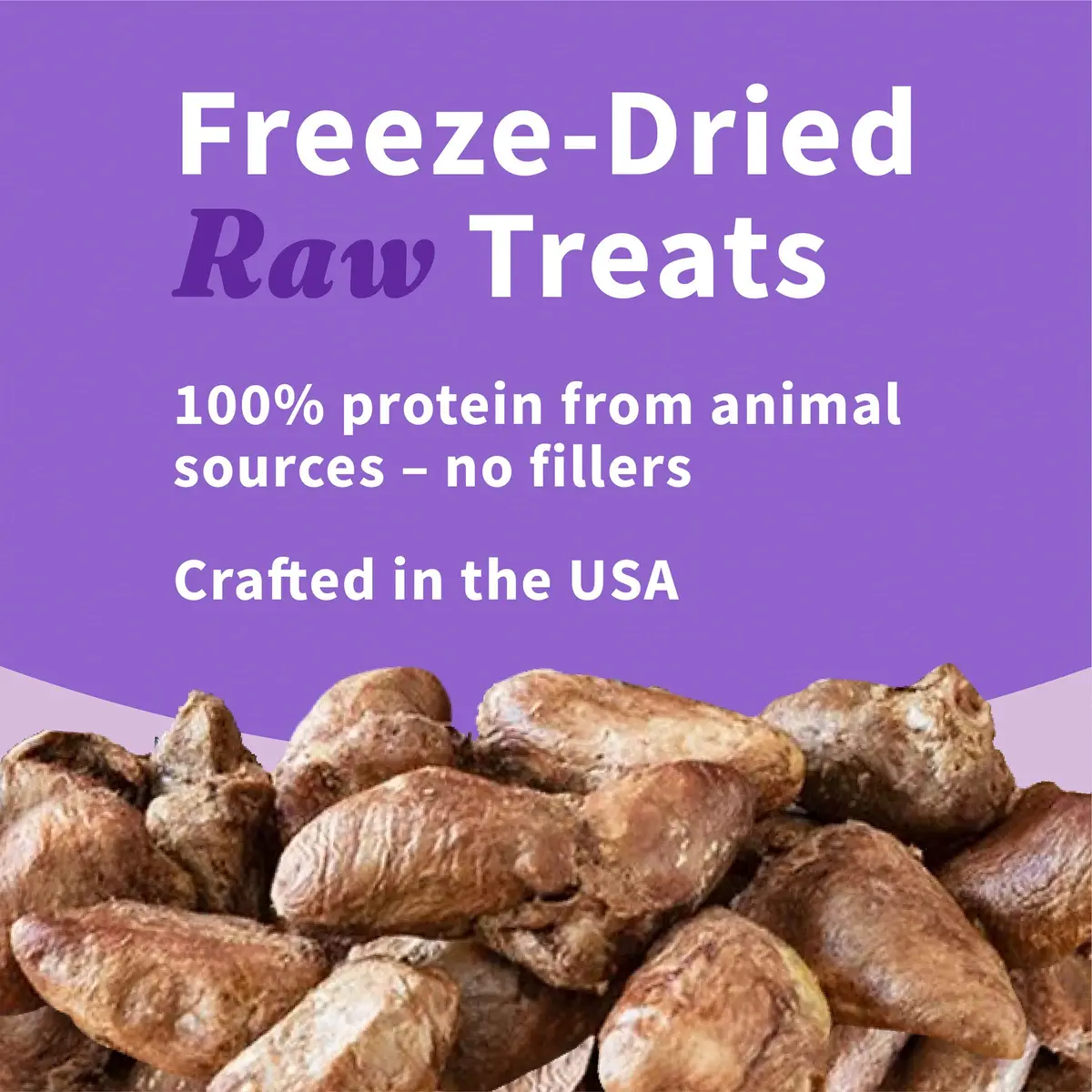 Halo Freeze-Dried Raw Dog Treats, Chicken Hearts Recipe, 2 oz | Natural, High Protein, Portable - view 4
