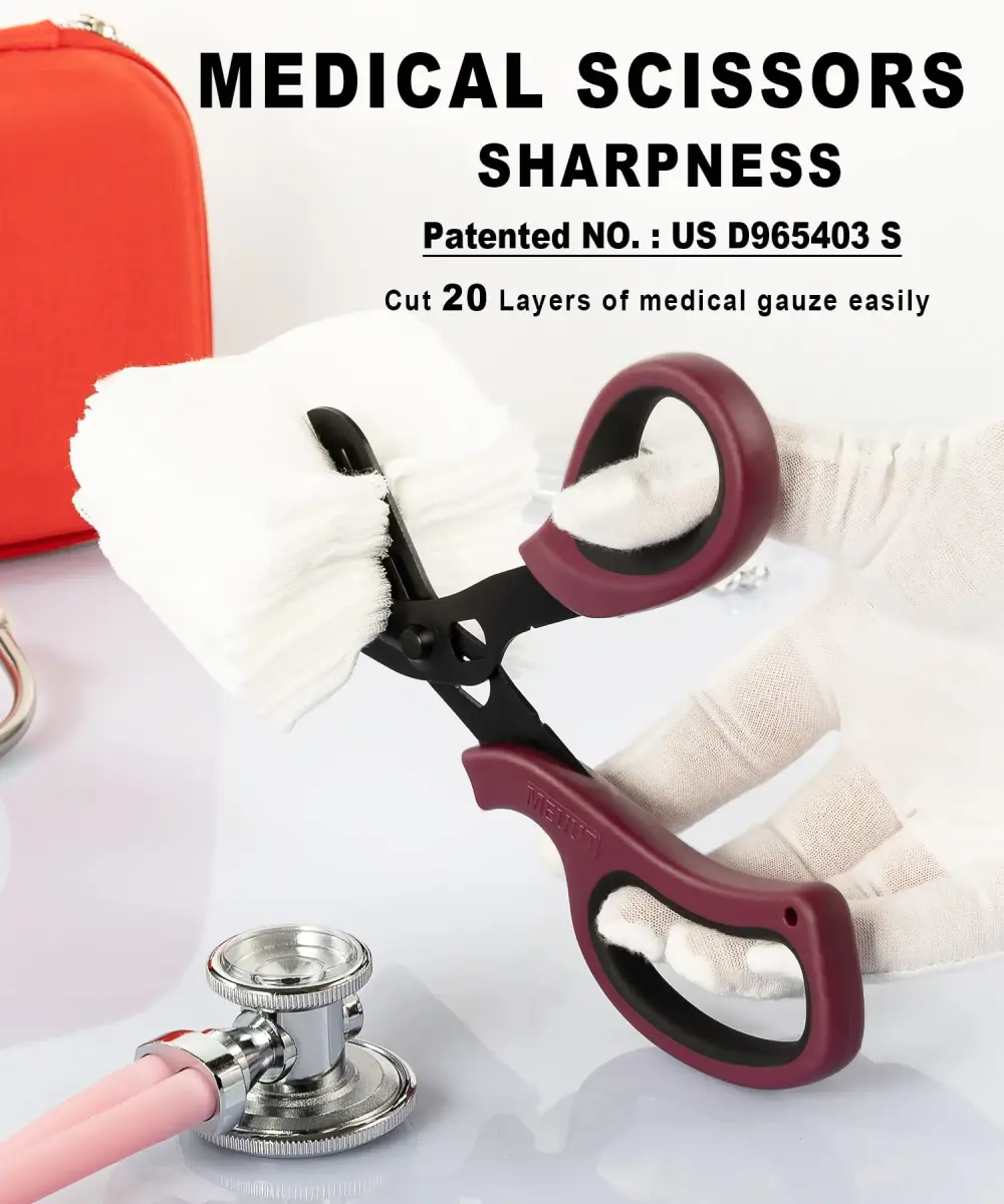 MEUUT Medical Trauma Shears 2-Pack 20.3 cm (8 Inch) | Sharp Stainless Steel Blades for Nurses & EMTs - view 2