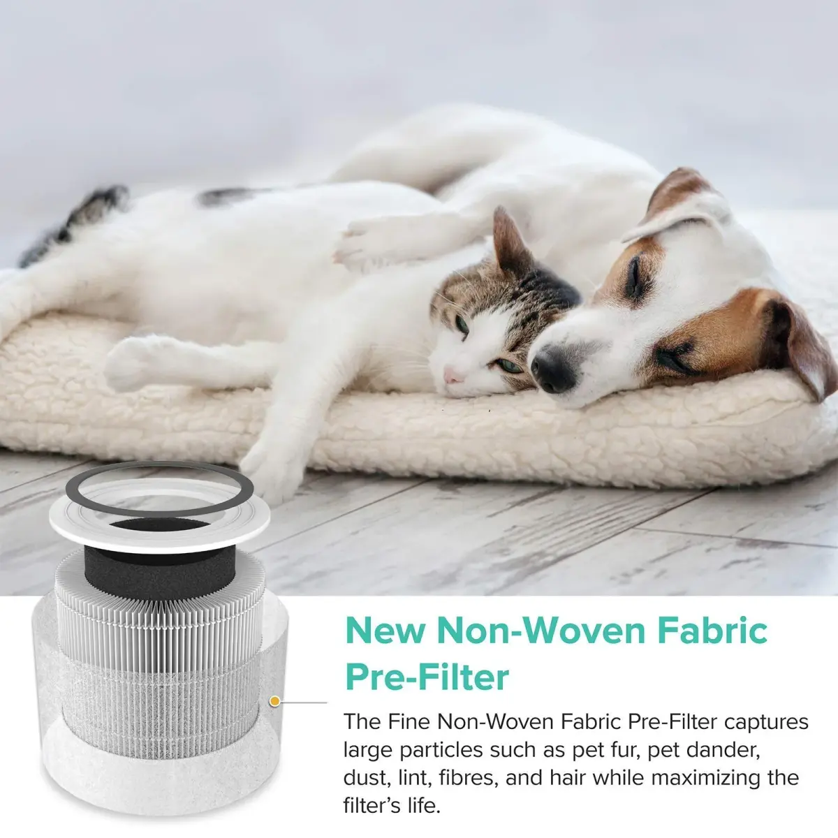 Levoit Core P350-P Air Purifier Replacement Filter 1 Pack | AHAM Verified HEPA Filter for Allergies, Odors, Smoke - view 6