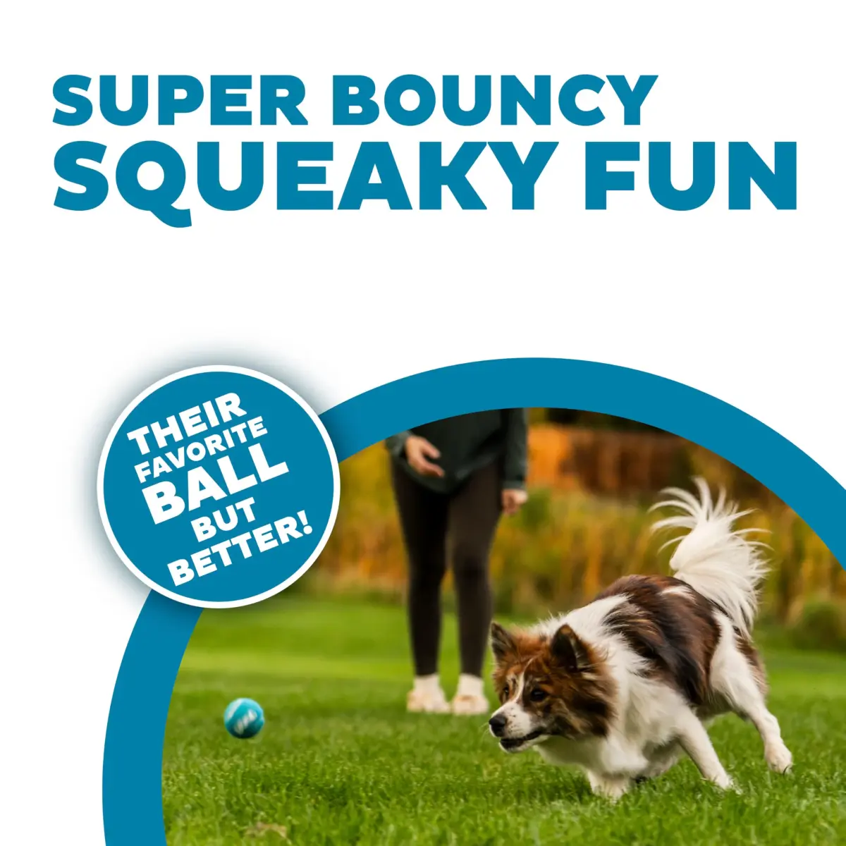 Outward Hound Squeaker Ballz Tennis Ball Dog Toy Small 2" 8-Pack | Durable Rubber Fetch & Squeak Toy for Small Dogs - view 2