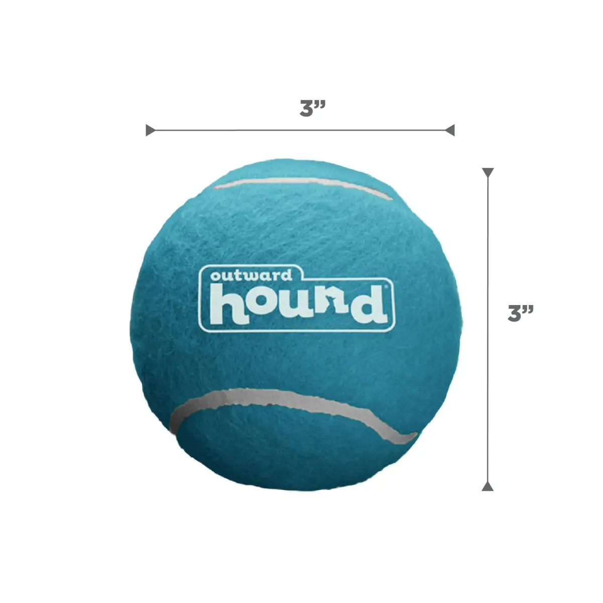 Outward Hound Squeaker Ballz Tennis Ball Dog Toy, Large 3" (7.6 cm) 4-Pack | Durable Fetch & Training Toy - view 6