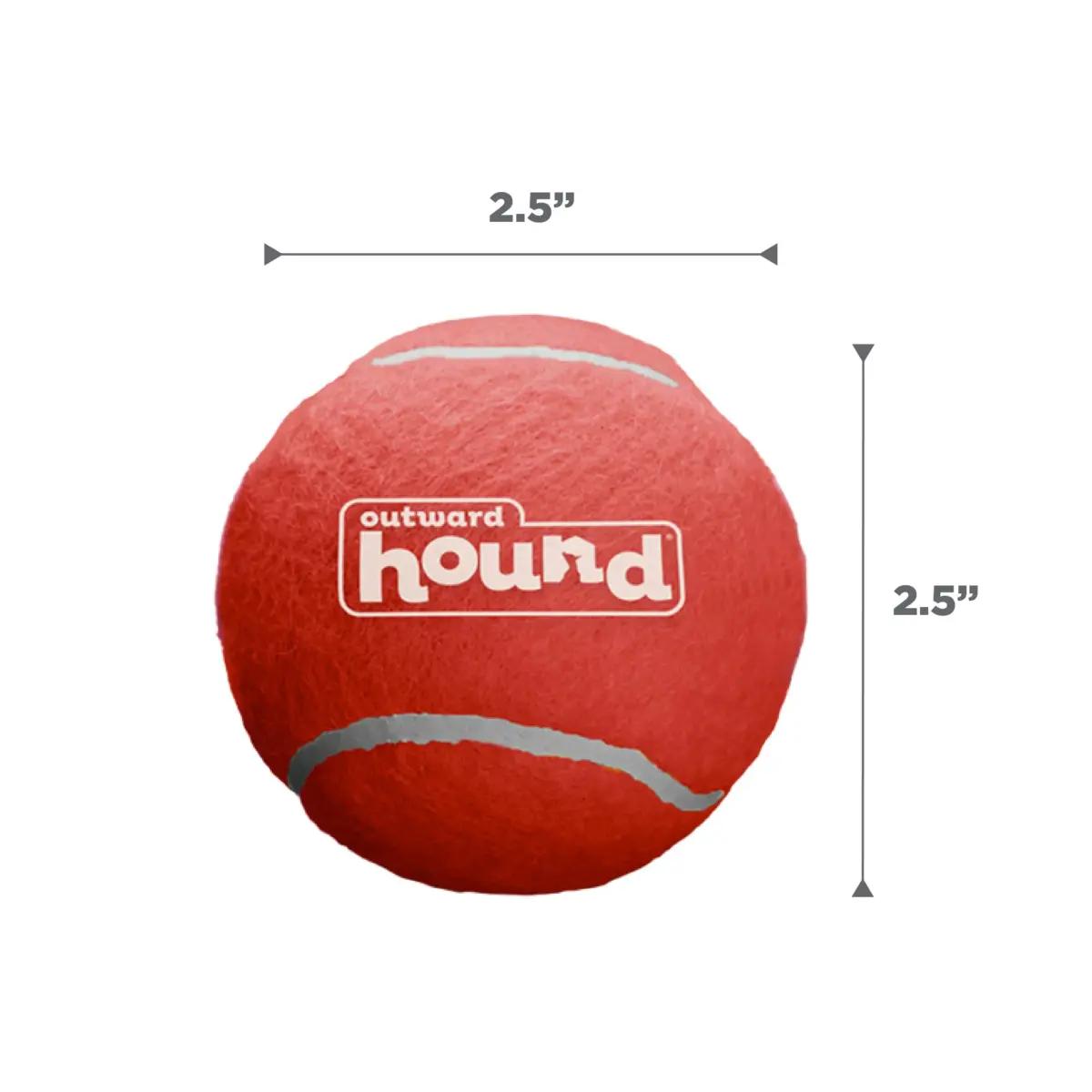 Outward Hound Squeaker Ballz Tennis Ball Dog Toy, Medium 2.5" (6-Pack) | Bright, Bouncy, Squeaky Fetch Toy - view 7
