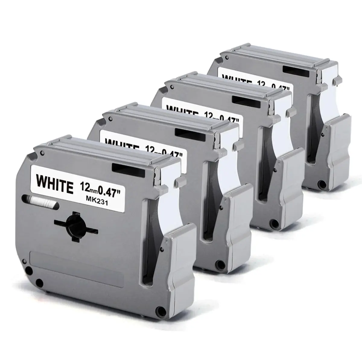 Labelife M-K231 Replace for M-K231s Brother M Tape 12mm 0.47 White | Water & Tear Resistant - main product image