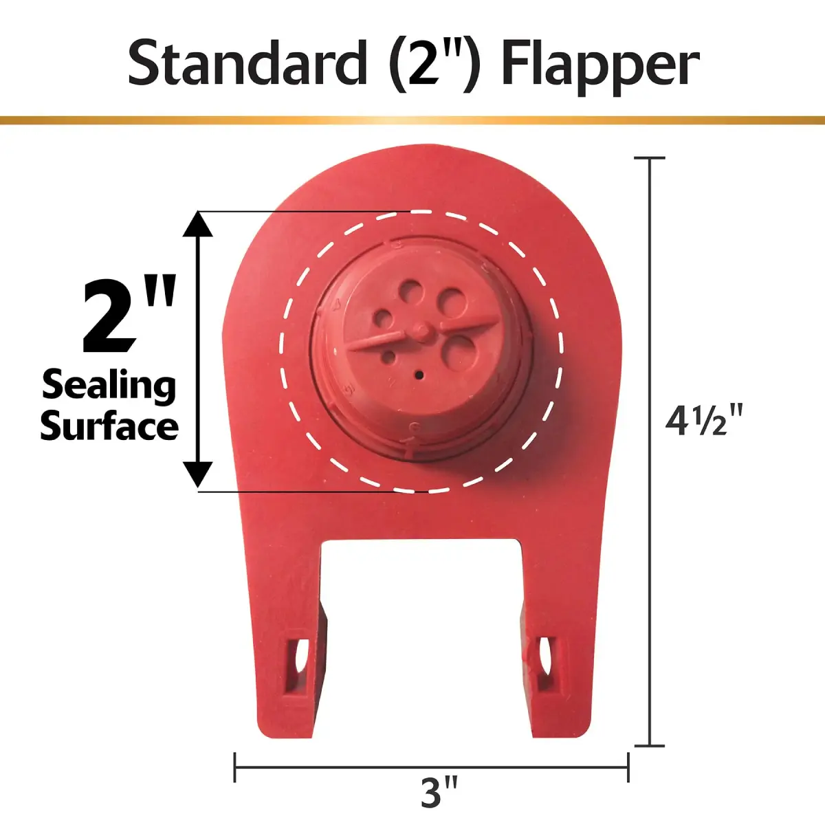 Korky Standard 2-Inch Ultra High Performance Toilet Flapper 3 Pack | Fixes Ghost Flushing & Leaks - view 4