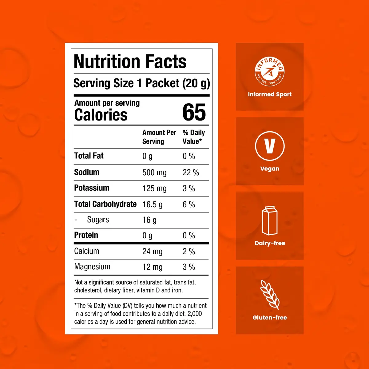 Precision Hydration Electrolyte Powder - No Artificial Ingredients, Multi Strength Hydration Packets - Individual Waterproof Servings - Gluten/Dairy Free, 8 Packets (1000mg/L-Orange) - view 5