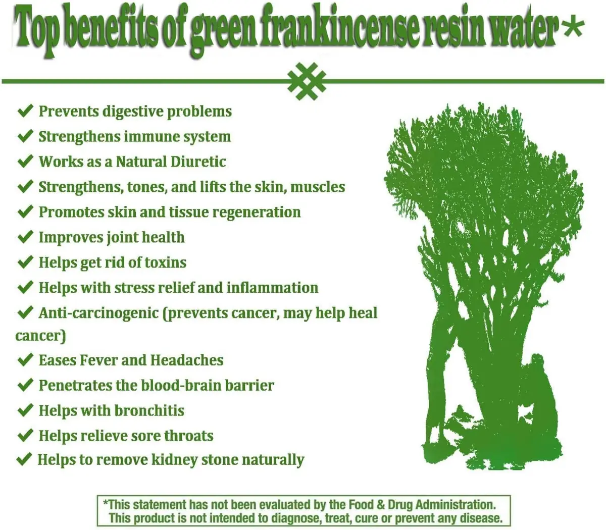 Oman Herbs Royal Green Hojari Frankincense 28.35 g (1 oz) | Pure Boswellia Sacra Incense - view 5