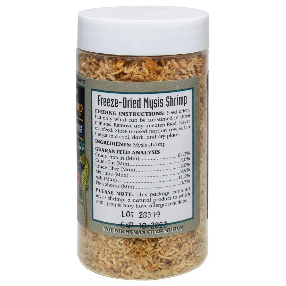 San Francisco Bay Brand Freeze-Dried Mysis Shrimp 0.49 oz | Premium Fish Food for Freshwater & Saltwater Fish - view 5
