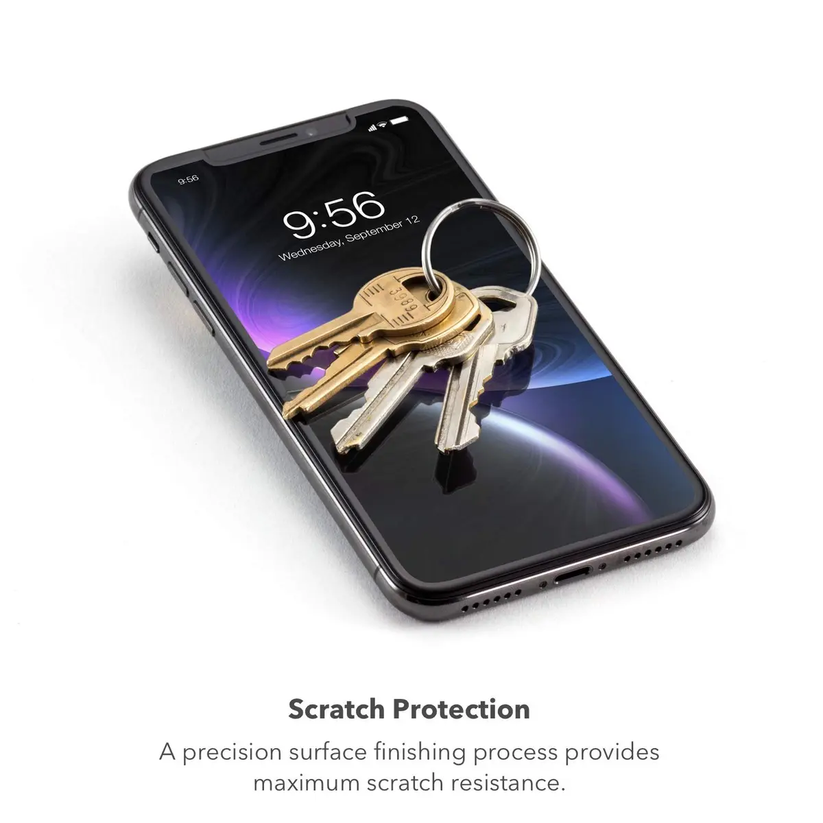 ZAGG Glass+ Screen Protector for iPhone SE (2nd Gen) | Impact & Scratch Protection, Clear - view 3