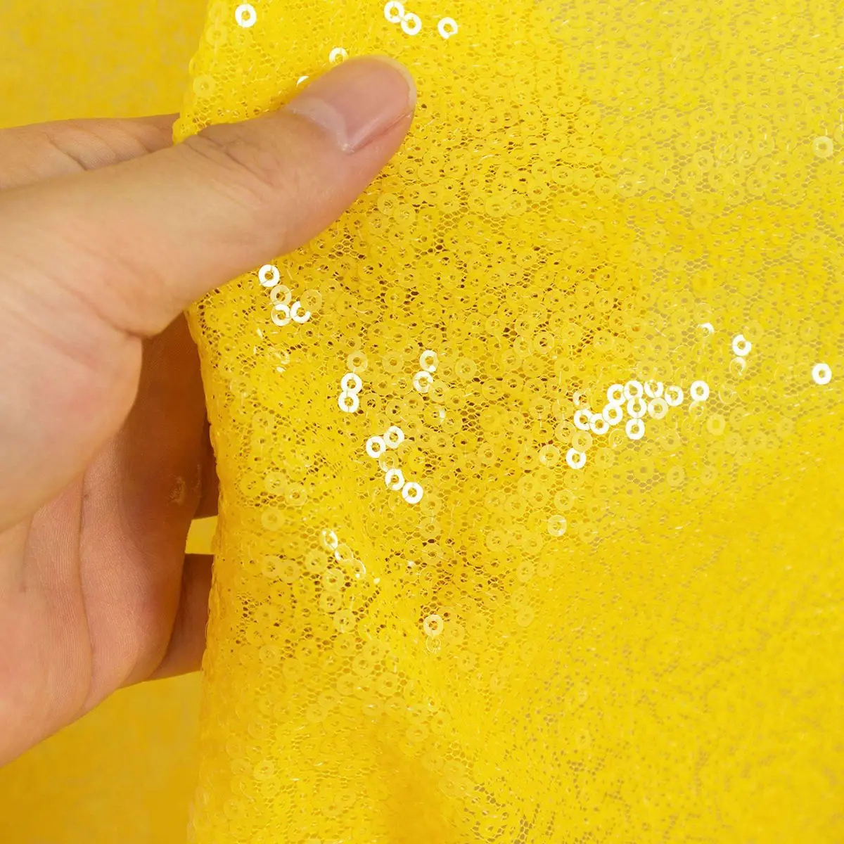 Partisout Sequin Fabric 3mm Sparkly Fabric 3 Feet | Perfect for Dress & Decor - main product image