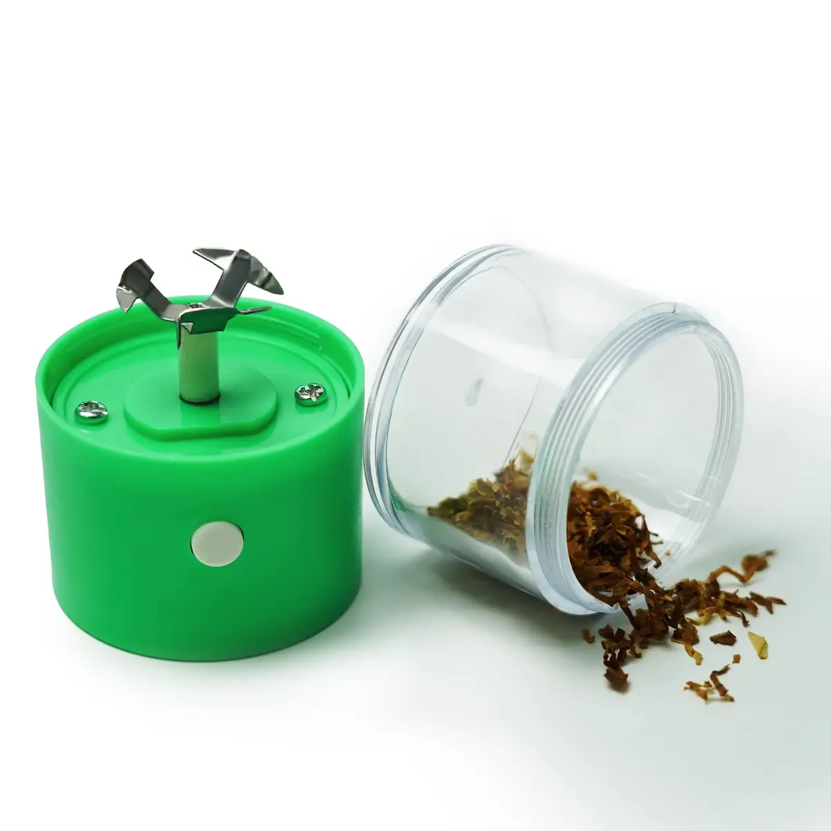 G Ganen Electrical Metal Aluminum Herb Tobacco Grinder 4 cm (1.6'') x 14.5 cm (5.7'') Green | Automatic Spice Crusher - view 6