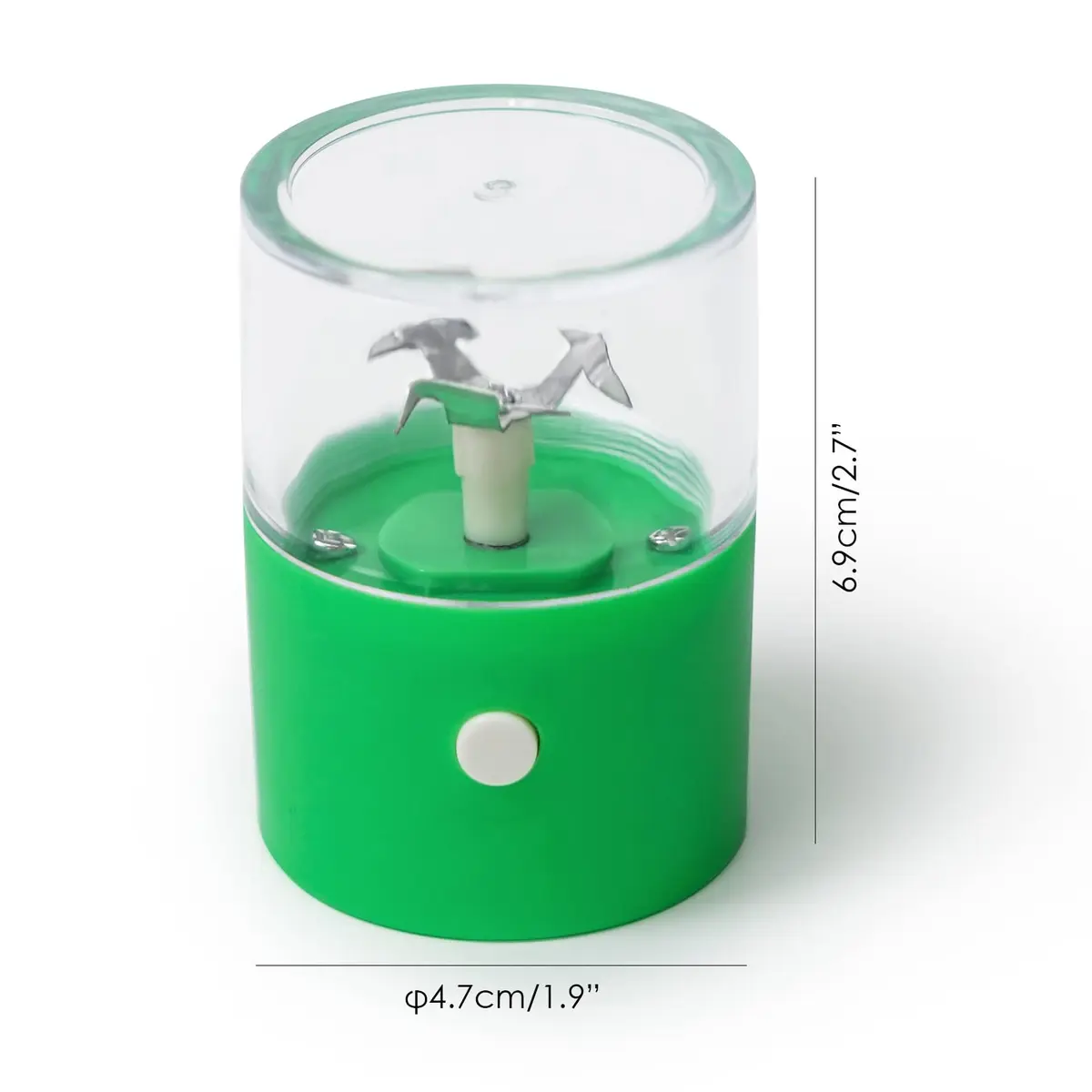 G Ganen Electrical Metal Aluminum Herb Tobacco Grinder 4 cm (1.6'') x 14.5 cm (5.7'') Green | Automatic Spice Crusher - view 2