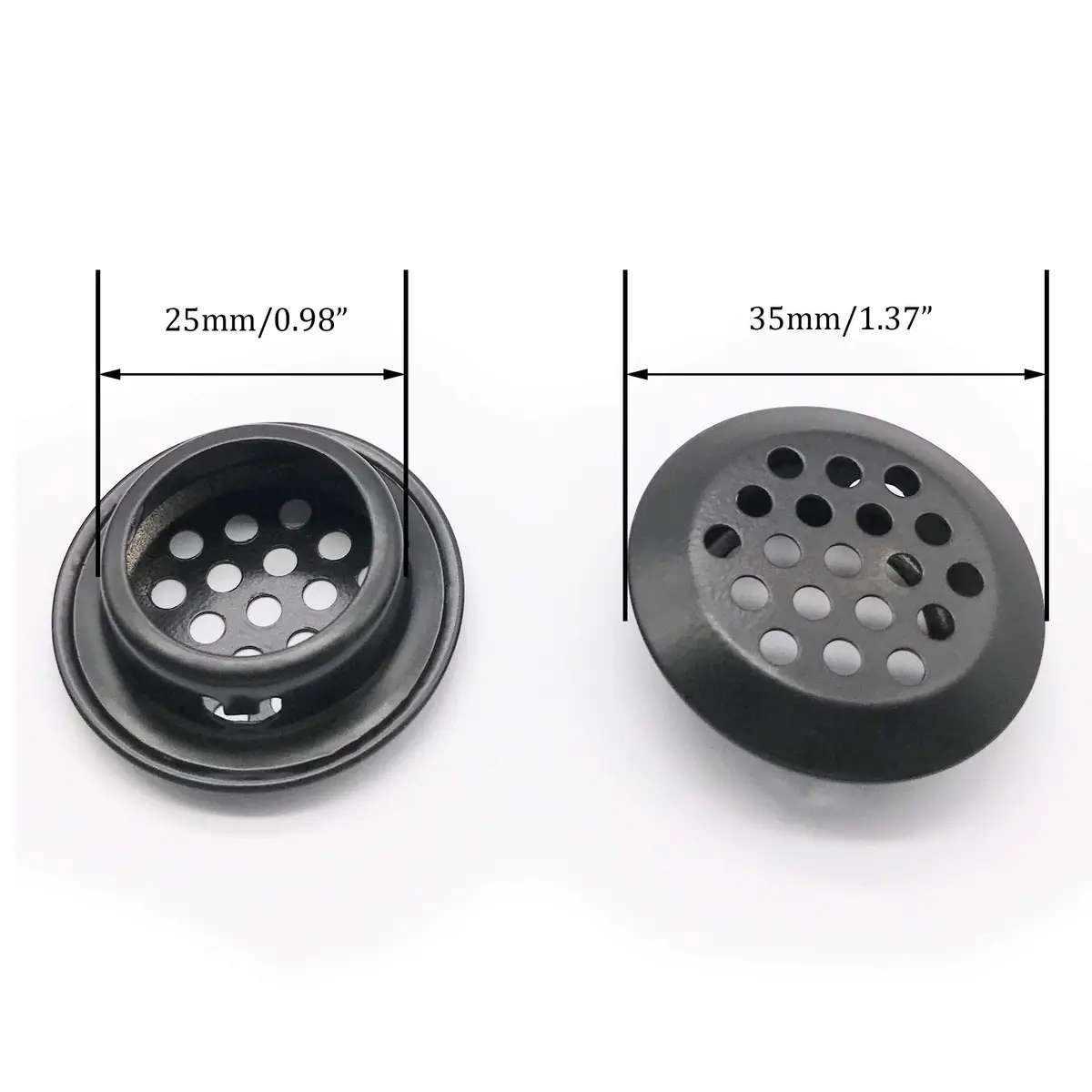 NACX 20Pcs Air Vents 25mm | Stainless Steel Round Vent Mesh for Cabinets & Wardrobes - view 2
