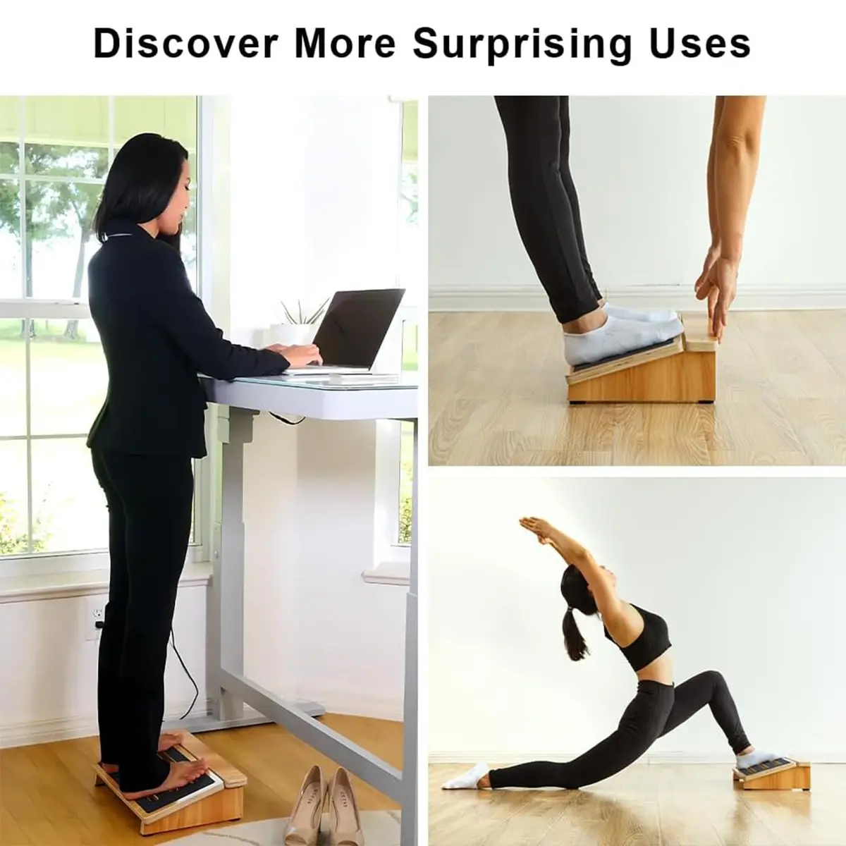 StrongTek Under-Desk Footrest 4.5 in High Non-Slip Office Use | Ergonomic Support for Posture & Circulation - view 6