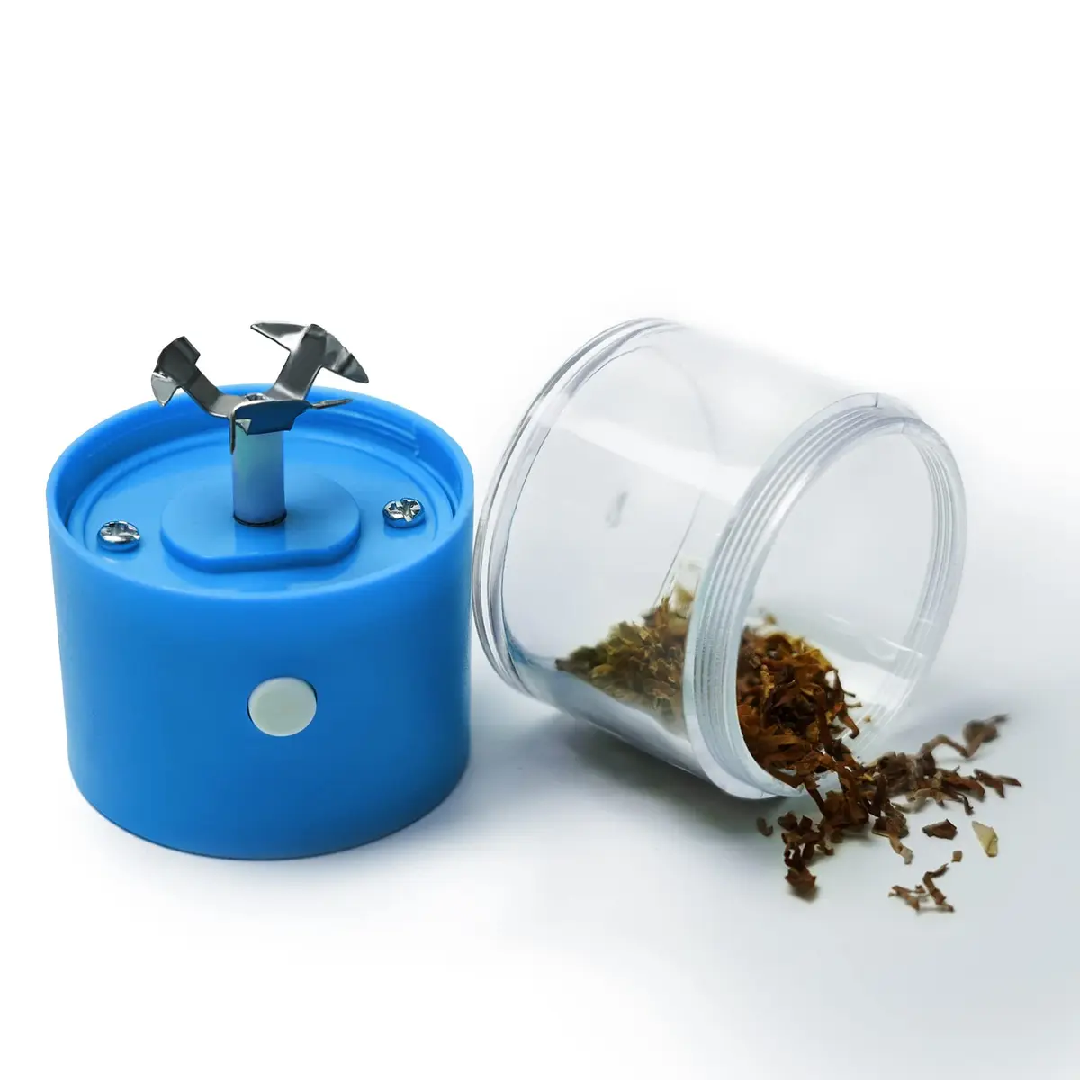 G Ganen Electric Herb Grinder 4 cm (1.6'') x 15 cm (5.7'') Blue | Fast Metal Spin Teeth - view 6
