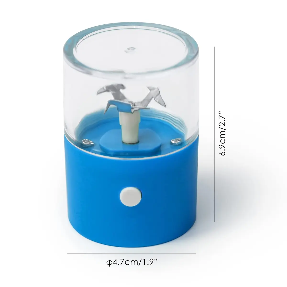G Ganen Electric Herb Grinder 4 cm (1.6'') x 15 cm (5.7'') Blue | Fast Metal Spin Teeth - view 2