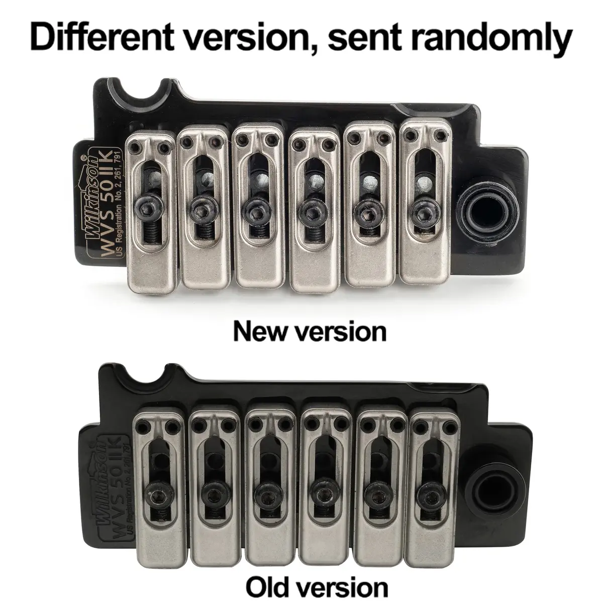 Musiclily Wilkinson WVS50IIK 52.5mm 2-Point Electric Guitar Tremolo Bridge, Black | Precision Steel Saddles & Full Assembly - view 6