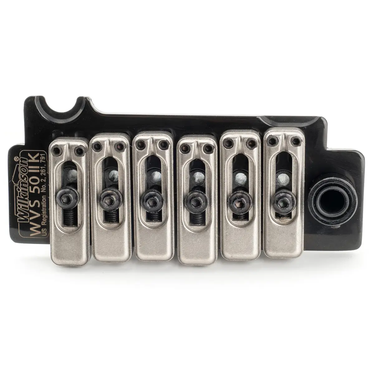 Musiclily Wilkinson WVS50IIK 52.5mm 2-Point Electric Guitar Tremolo Bridge, Black | Precision Steel Saddles & Full Assembly - view 3