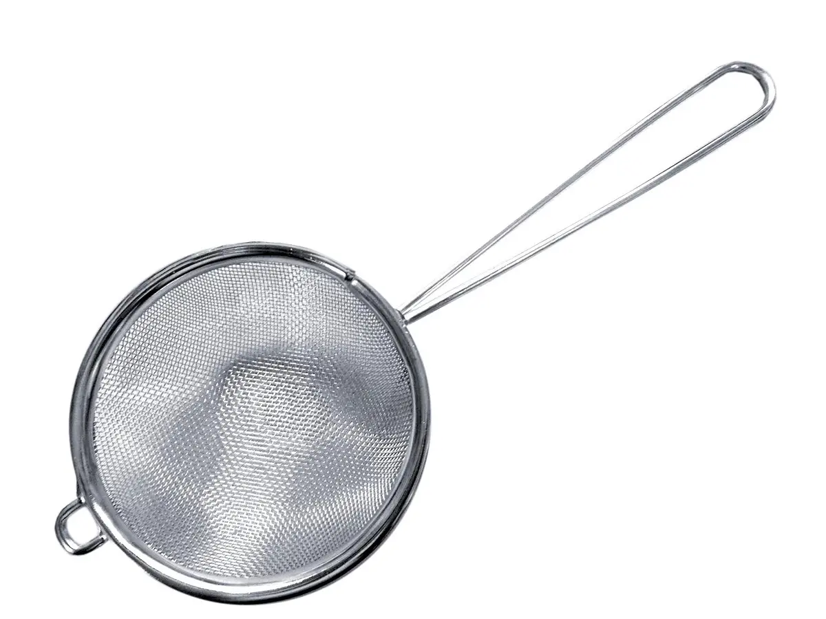 Cuisinox Fine Mesh Strainer, Stainless Steel with Handle, 3" x 8" | Premium Kitchen Filter - main product image