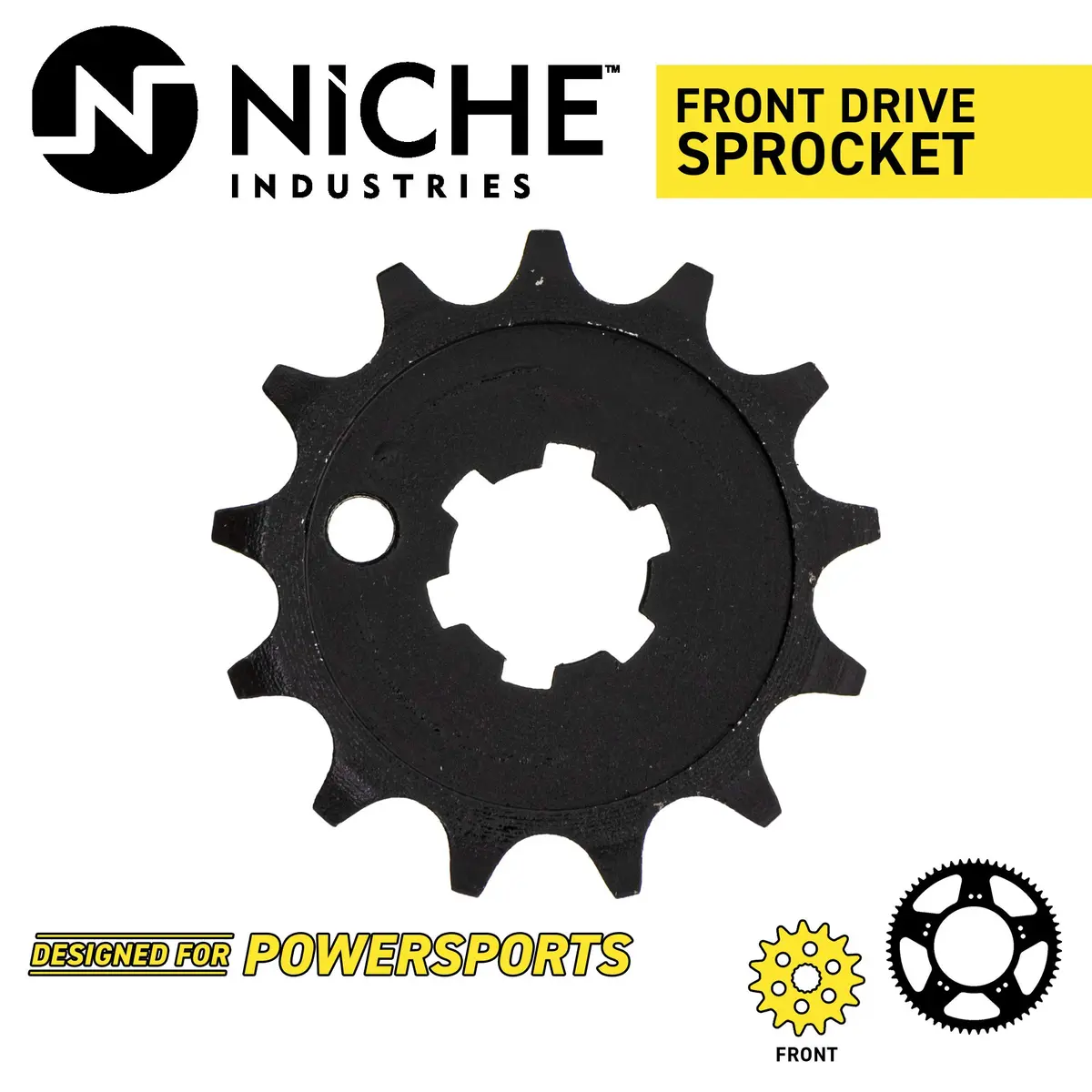 NICHE Drive Sprocket Chain Combo for Kawasaki KX100 Suzuki RM100 124 Links | Durable Steel & Perfect Fit - view 6