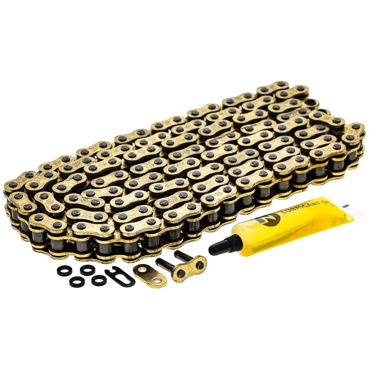 NICHE Drive Sprocket Chain Combo for Kawasaki KX100 Suzuki RM100 124 Links | Durable Steel & Perfect Fit - view 2