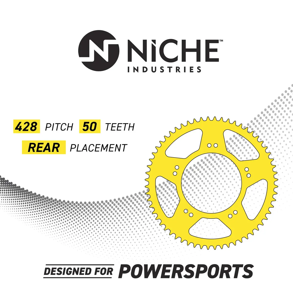 NICHE Drive Sprocket Chain Combo for Honda XR100R CRF100F 14T Front 50T Rear 428HZ 118 Links | Durable Steel Drive Kit - view 9