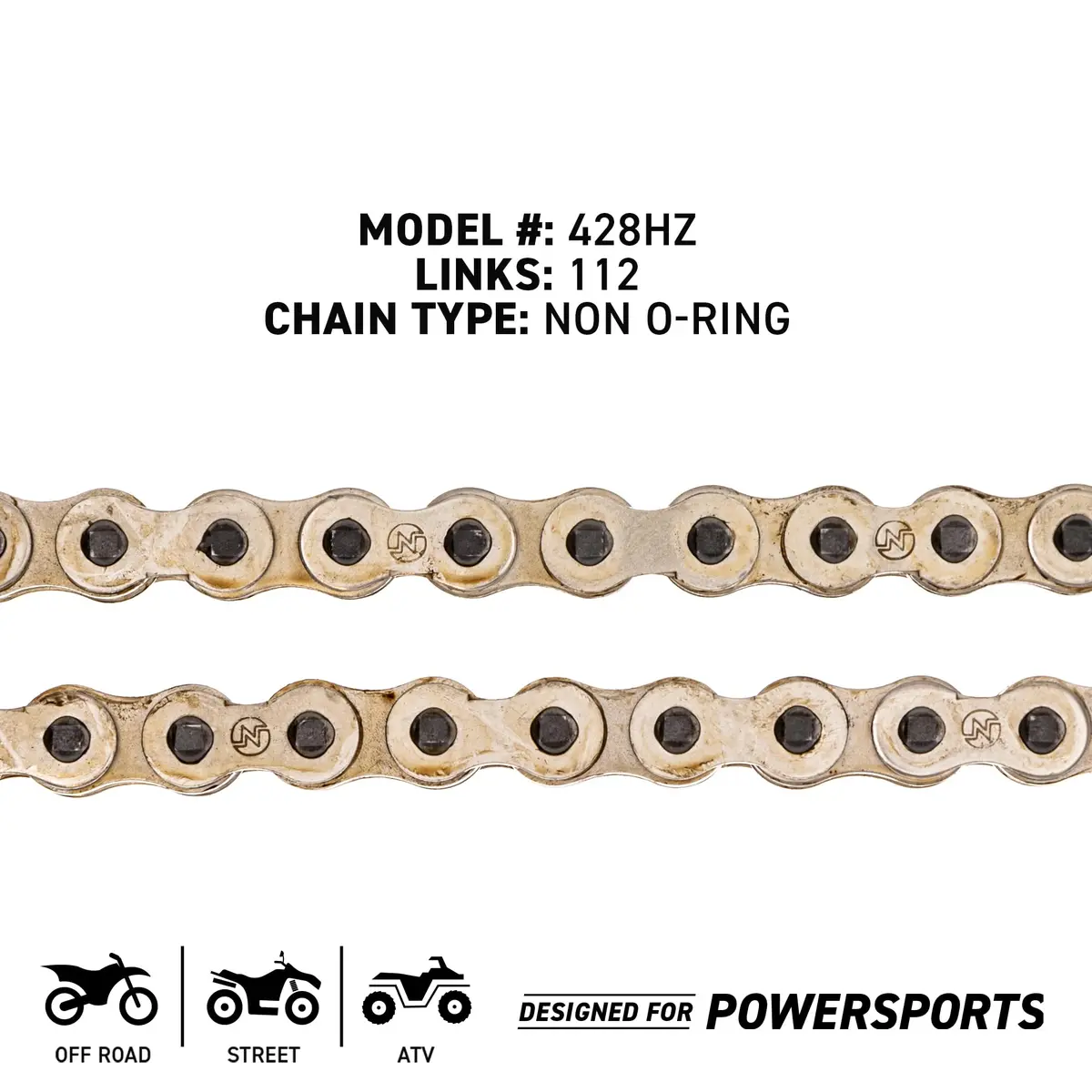 NICHE Drive Sprocket Chain Combo for Honda XR100R CRF100F 14T Front 50T Rear 428HZ 118 Links | Durable Steel Drive Kit - view 2