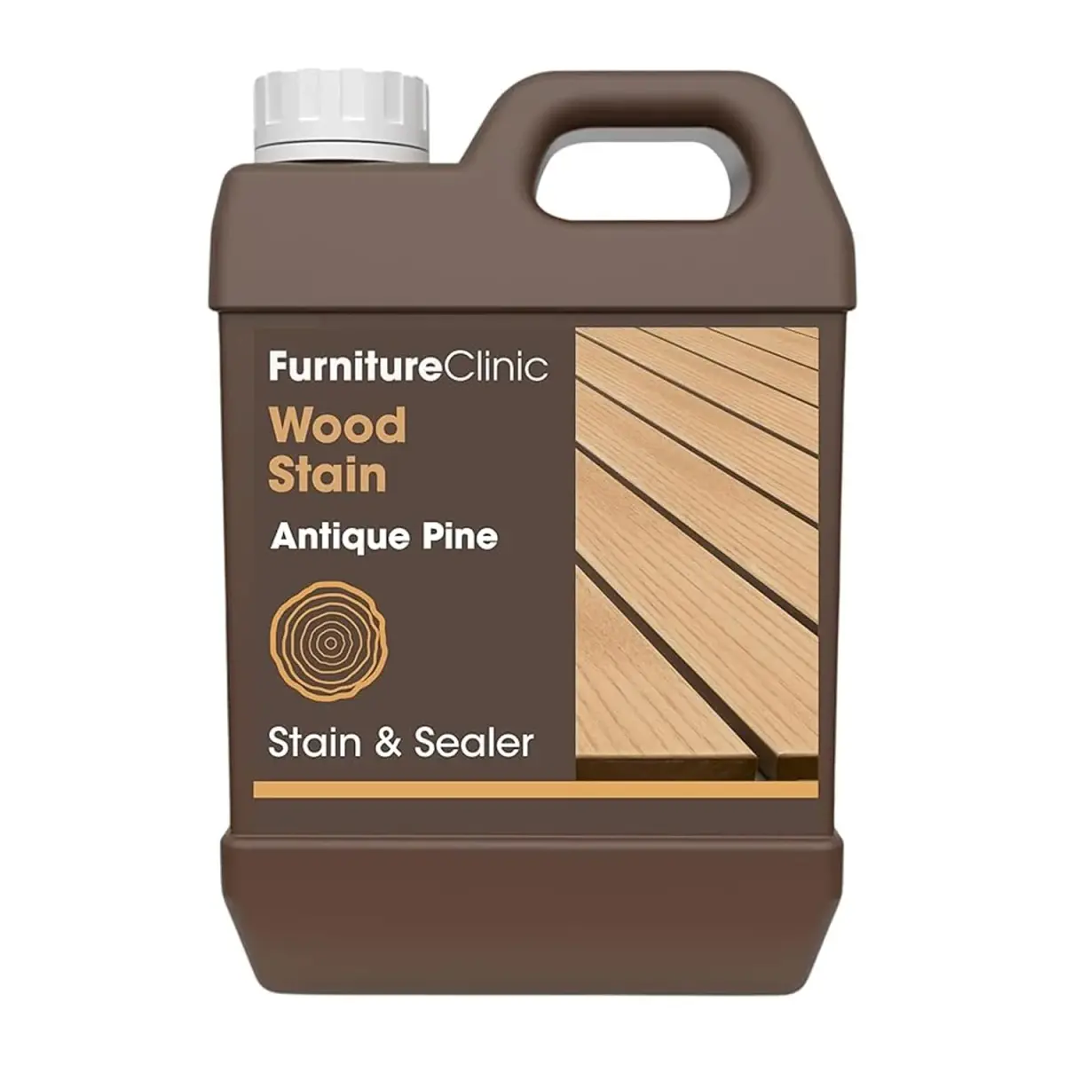 Furniture Clinic Wood Stain Antique Pine 2.5L (85 Fl Oz) | Water Based, Fast Drying, Low Odor - main product image
