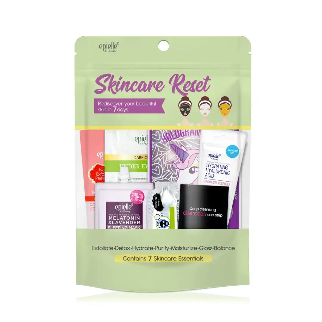 Epielle Skincare Reset Kit 7 Piece Set | Korean Skin Care for Radiant Skin - view 2