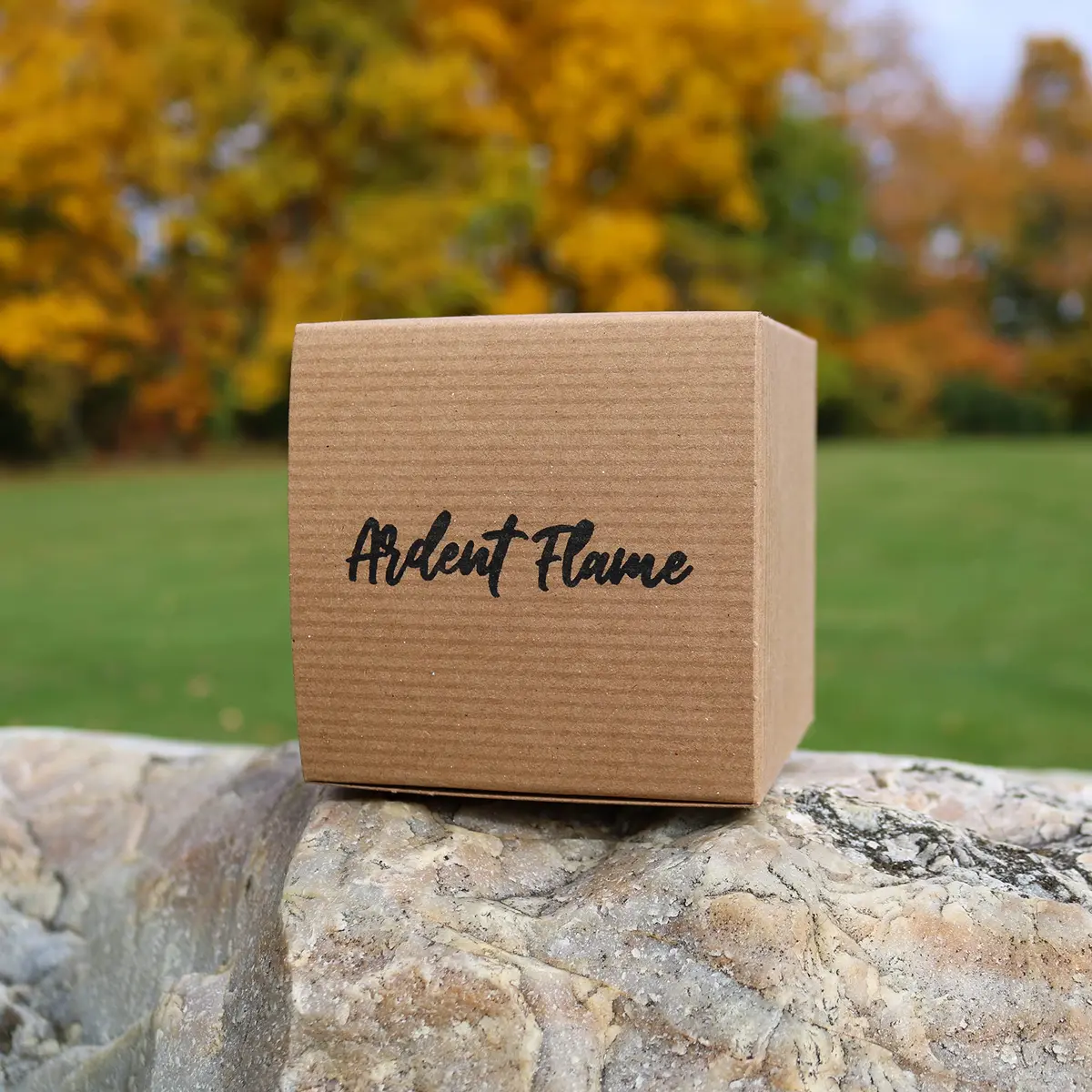 Ardent Flame Caramel Coffee Bean Candle | 8 oz | Highly Scented Soy Wax Home Decor - view 4