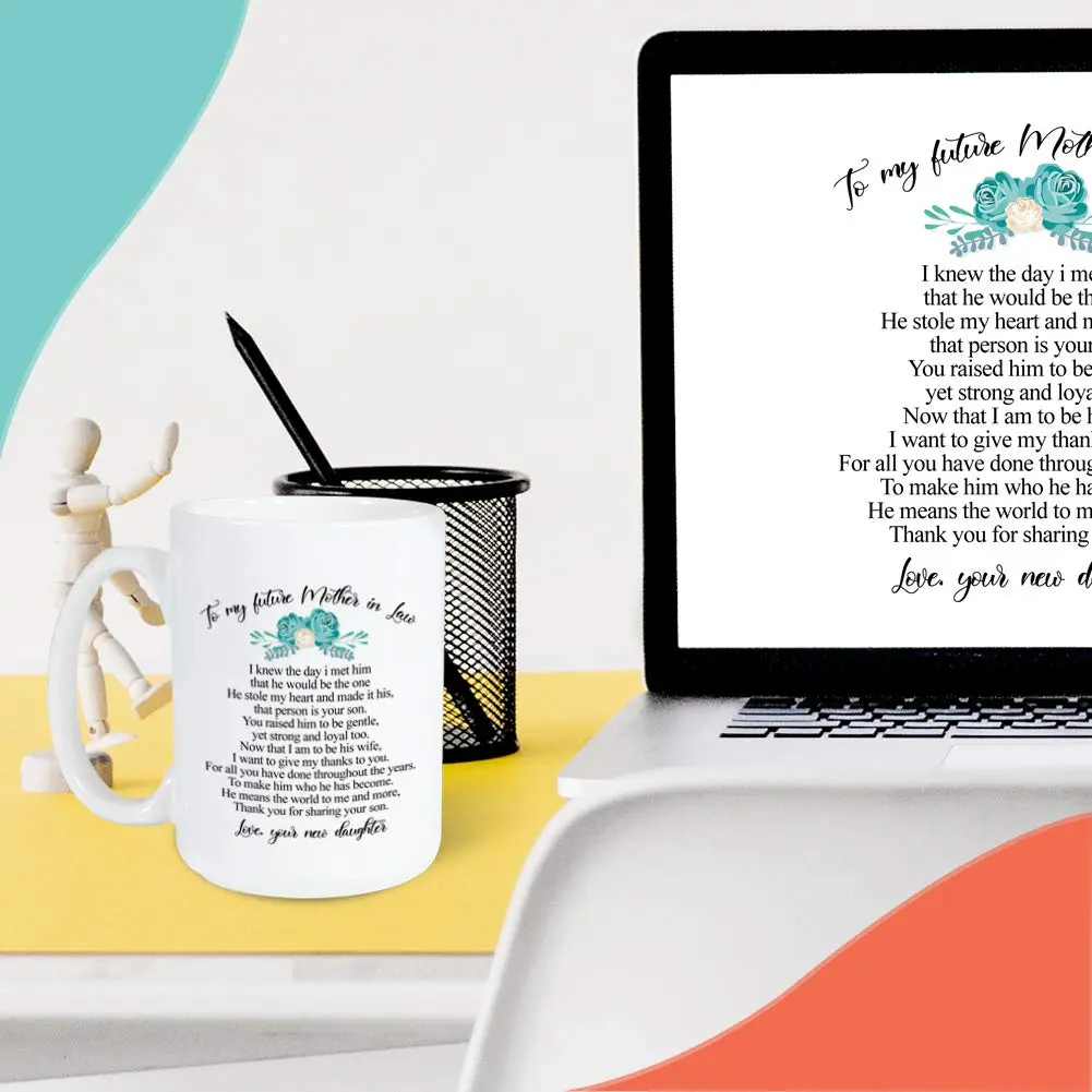 Bubble Hugs Mother In Law Mug 15 oz White | Wedding & Mother’s Day Gift - view 6