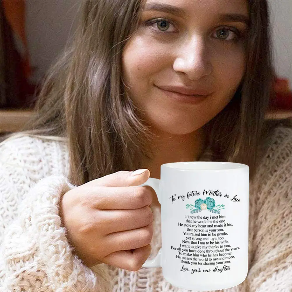 Bubble Hugs Mother In Law Mug 15 oz White | Wedding & Mother’s Day Gift - view 7