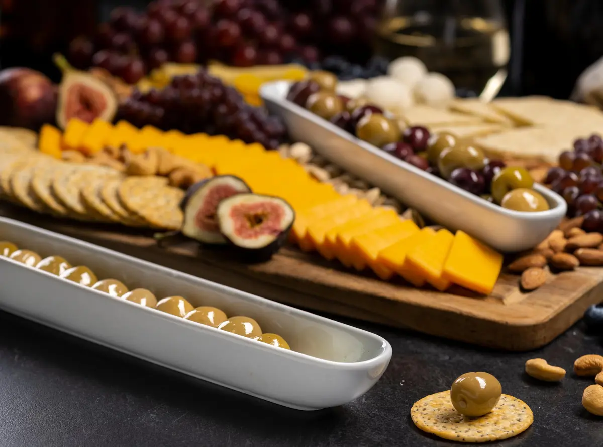 KooK White Ceramic Olive Boat Tray Set of 2 | Narrow Canoe Shape for Appetizers & Cheeses, 36 cm (12") - view 3