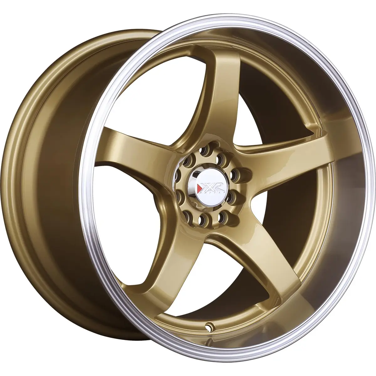 XXR 555 18x10 5x100/5x114.3 Hyper Gold/Ml Wheel | 25ET Aluminum Alloy for Cars - main product image
