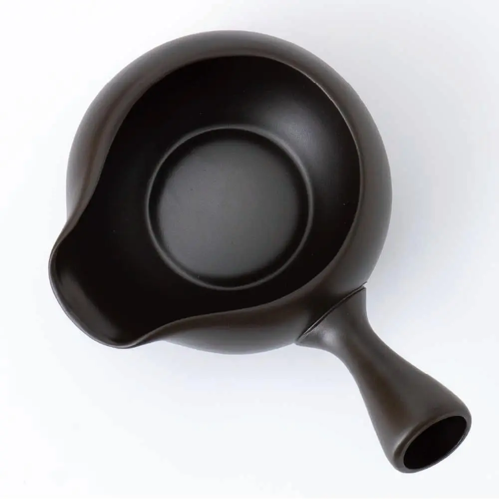 きみくら Matcha bowl with spout and handle/Yuzamashi water cooler for green tea | Japanese Tea KIMIKURA (Black) - view 6