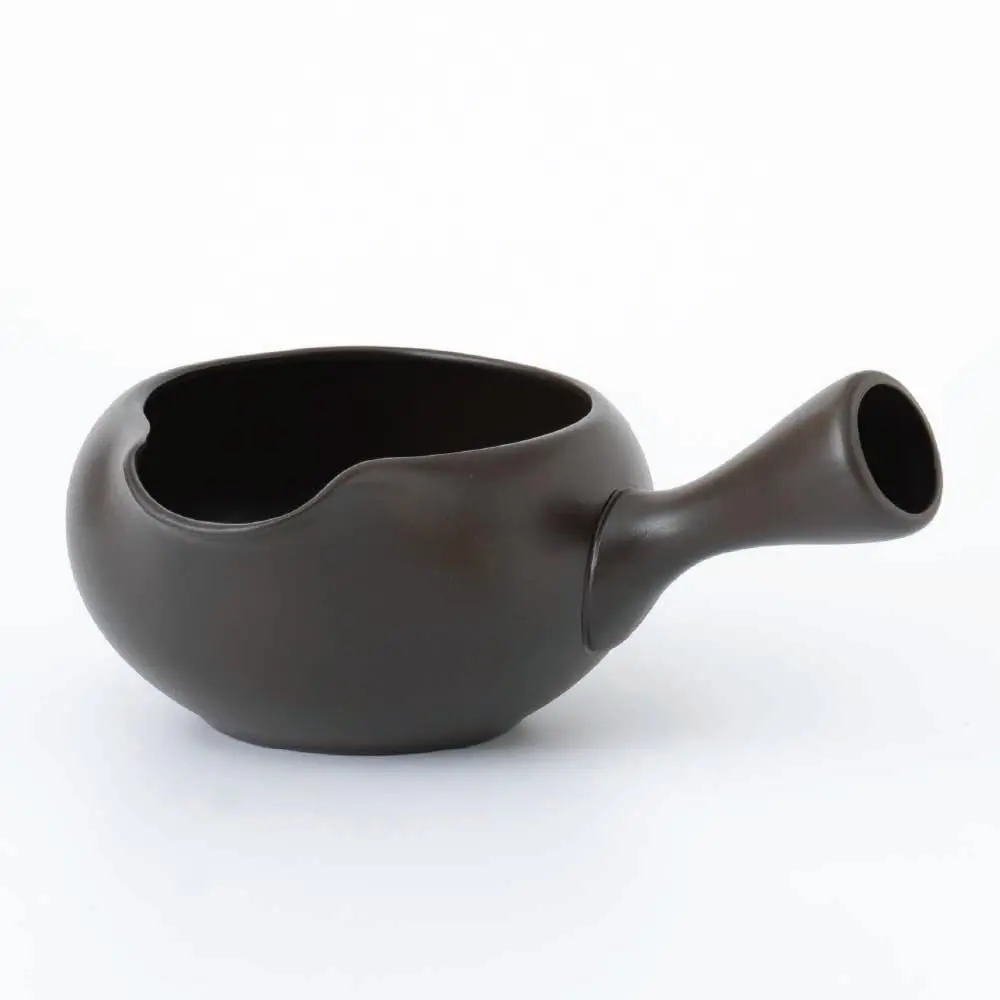 きみくら Matcha bowl with spout and handle/Yuzamashi water cooler for green tea | Japanese Tea KIMIKURA (Black) - view 2