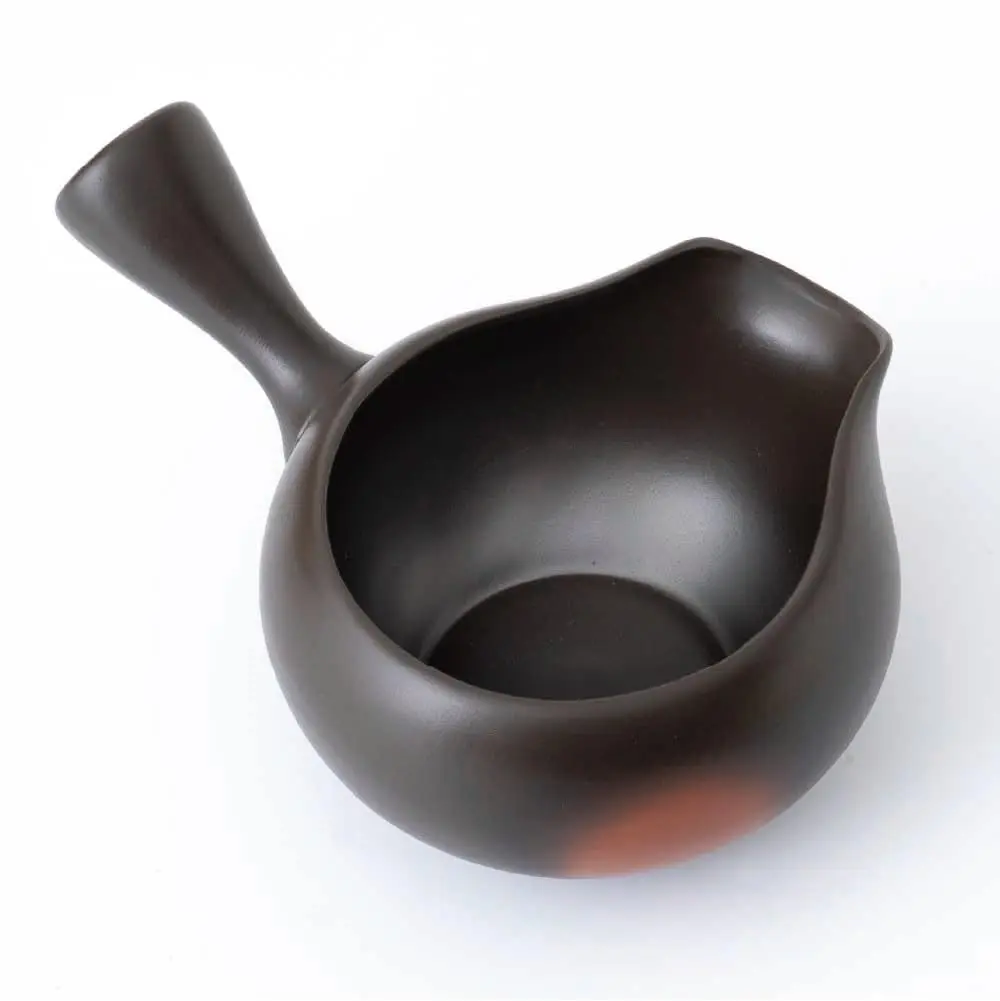 きみくら Matcha bowl with spout and handle/Yuzamashi water cooler for green tea | Japanese Tea KIMIKURA (Black) - view 4