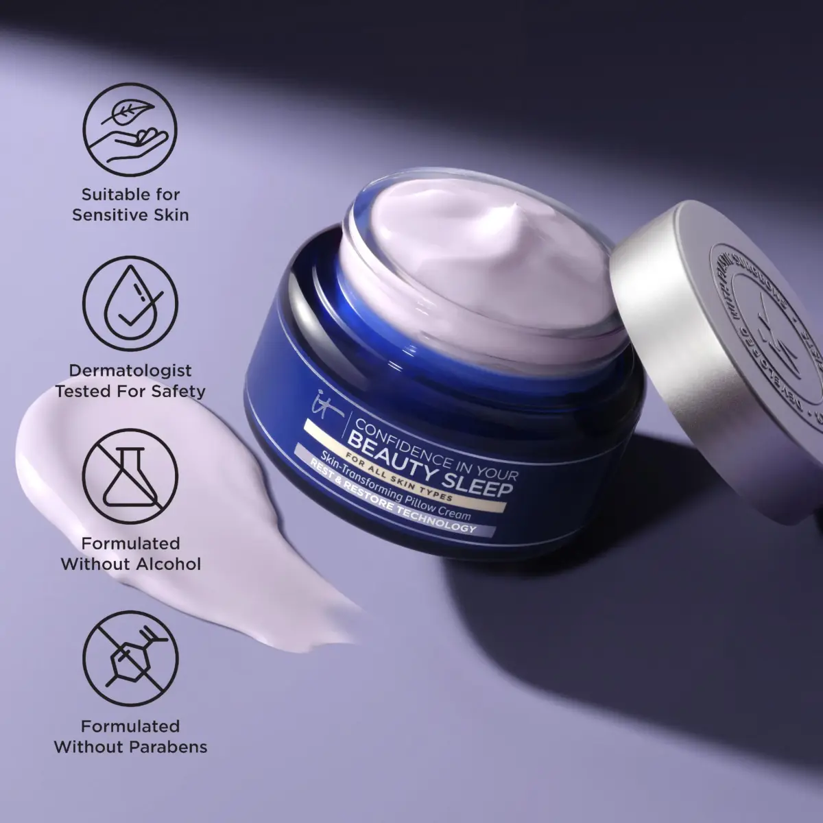 IT Cosmetics Confidence in Your Beauty Sleep Night Cream 14ml (0.47 fl oz) | Restores Skin Overnight - view 6