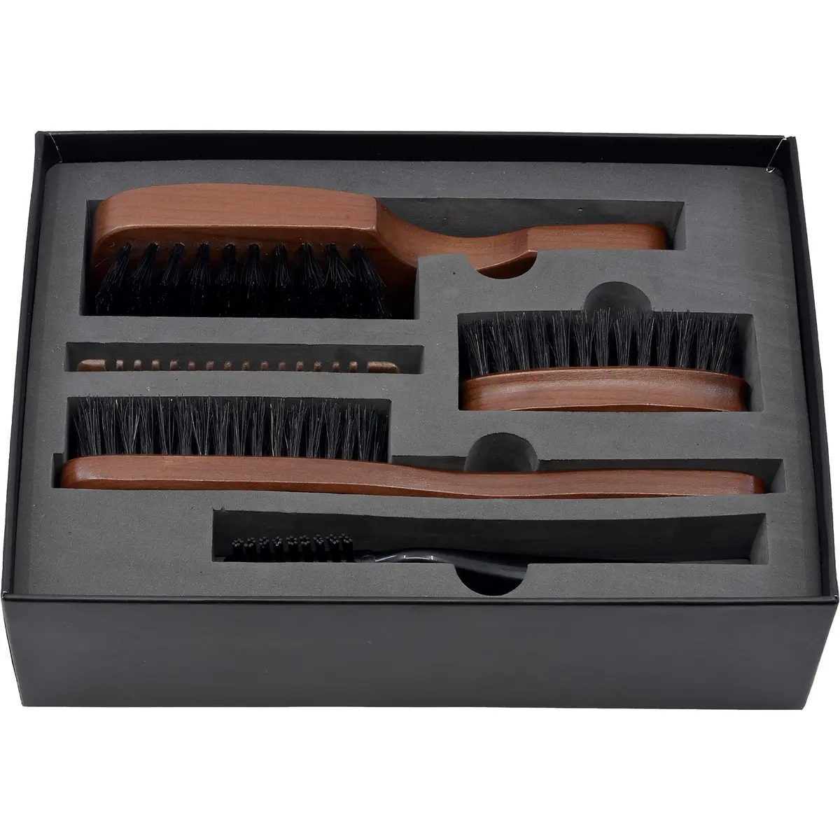 GIORGIO Beard Kit for Men Gift Set with Wooden & Boar Bristle Brushes | Complete Grooming Bundle (70-120 chars) - view 3