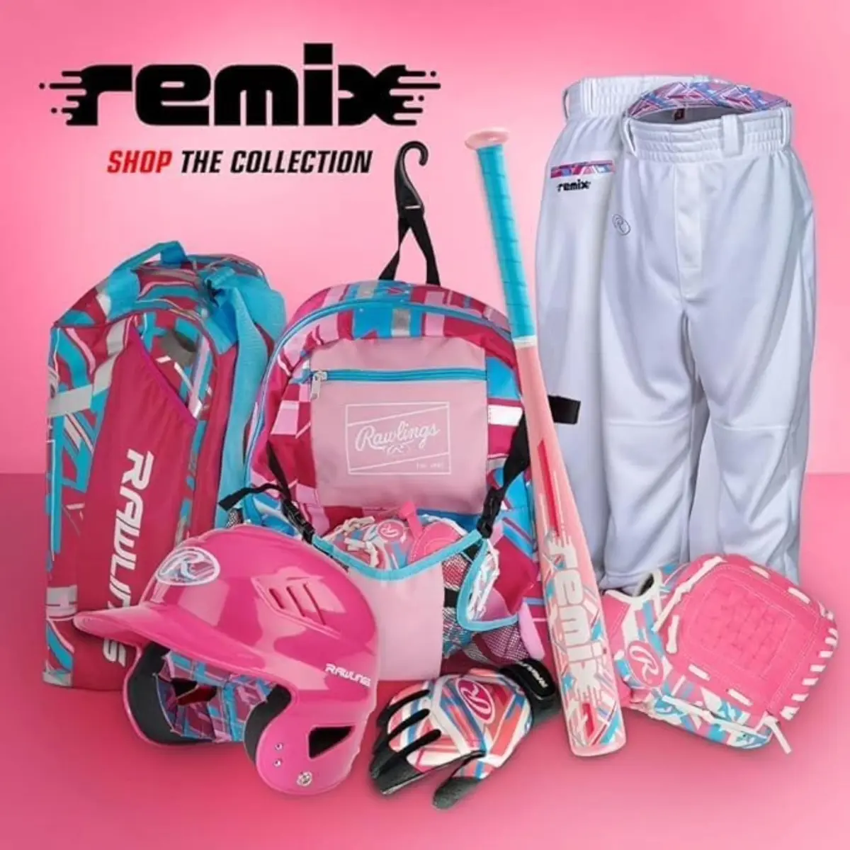 Rawlings Remix T-Ball & Youth Baseball Glove Right Hand Throw 9" (22.86 cm) Pink | Utility Glove for Ages 3-5 - view 12