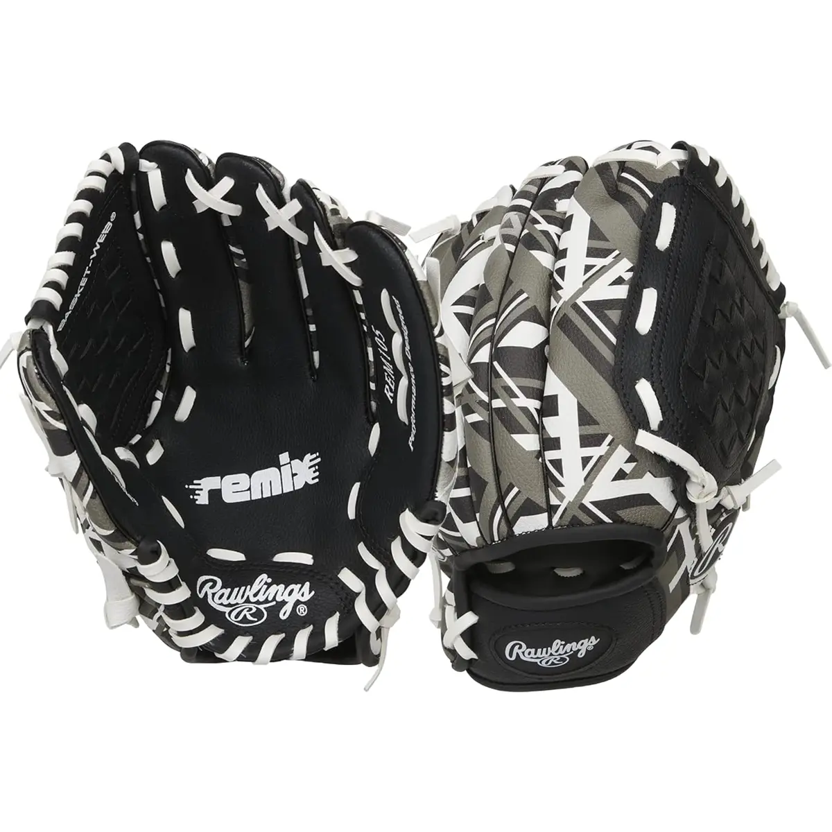 Rawlings Remix T-Ball & Youth Baseball Glove Left Hand Throw 9" (22.86 cm) | Utility Glove for Ages 3-5 - main product image