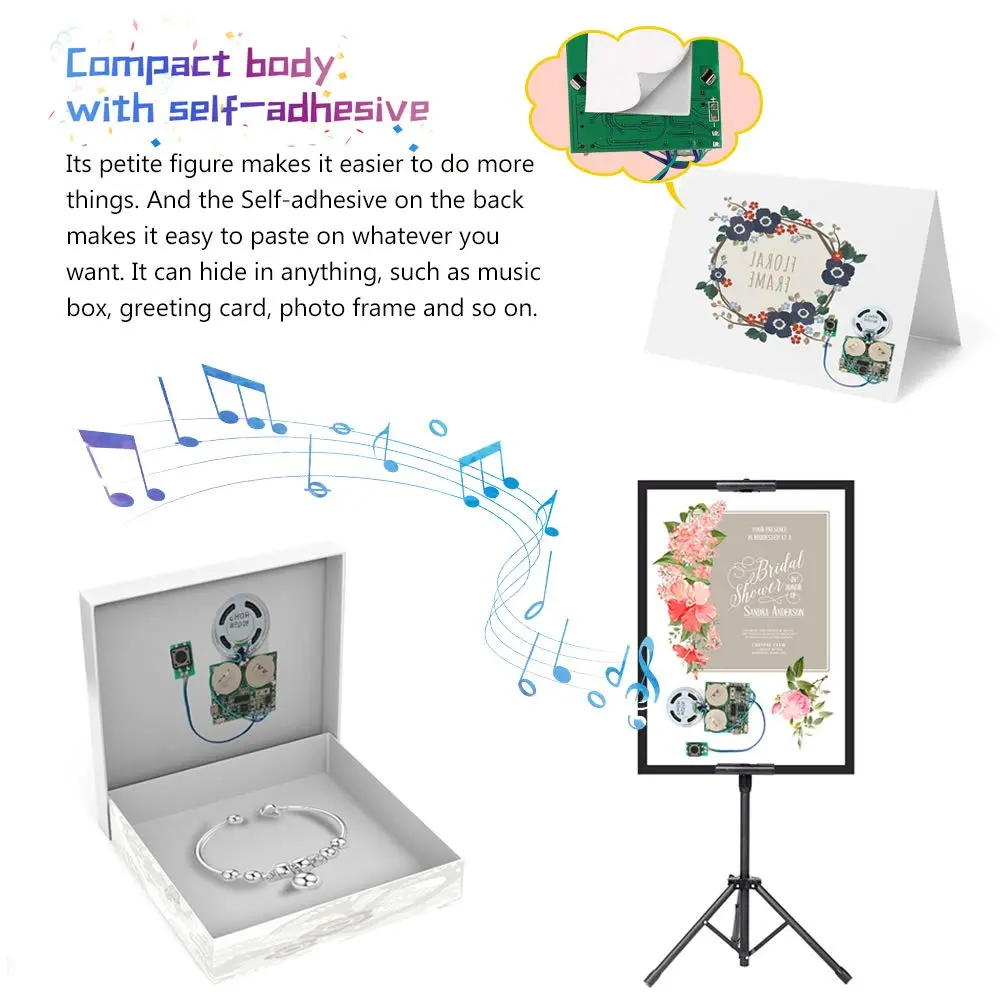 IS Recordable Sound Module 8M USB Programmable Sound Chip with Speaker | DIY Greeting Card & Electronics Project - view 4