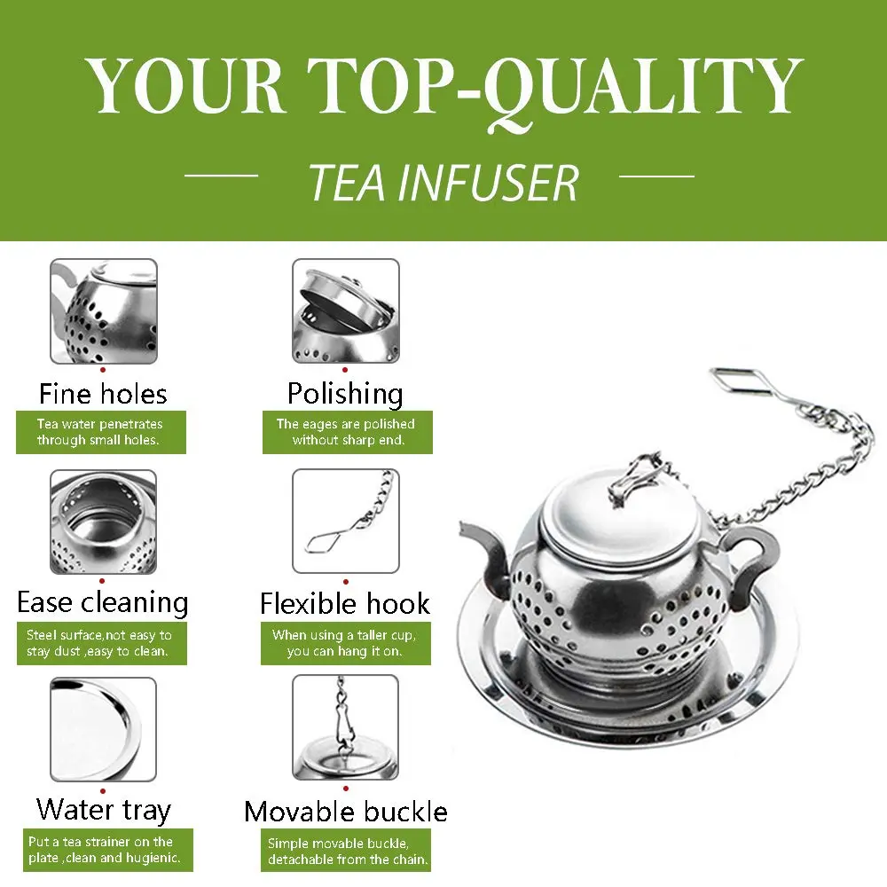 Cyimi Loose Leaf Tea Infuser 4PCS Stainless Steel Small Tea Filter for Mug & Teapot - view 5