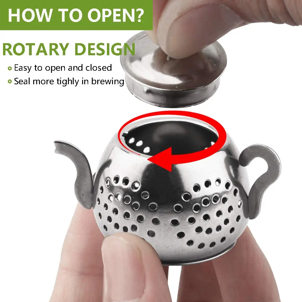 Cyimi Loose Leaf Tea Infuser 4PCS Stainless Steel Small Tea Filter for Mug & Teapot - view 6