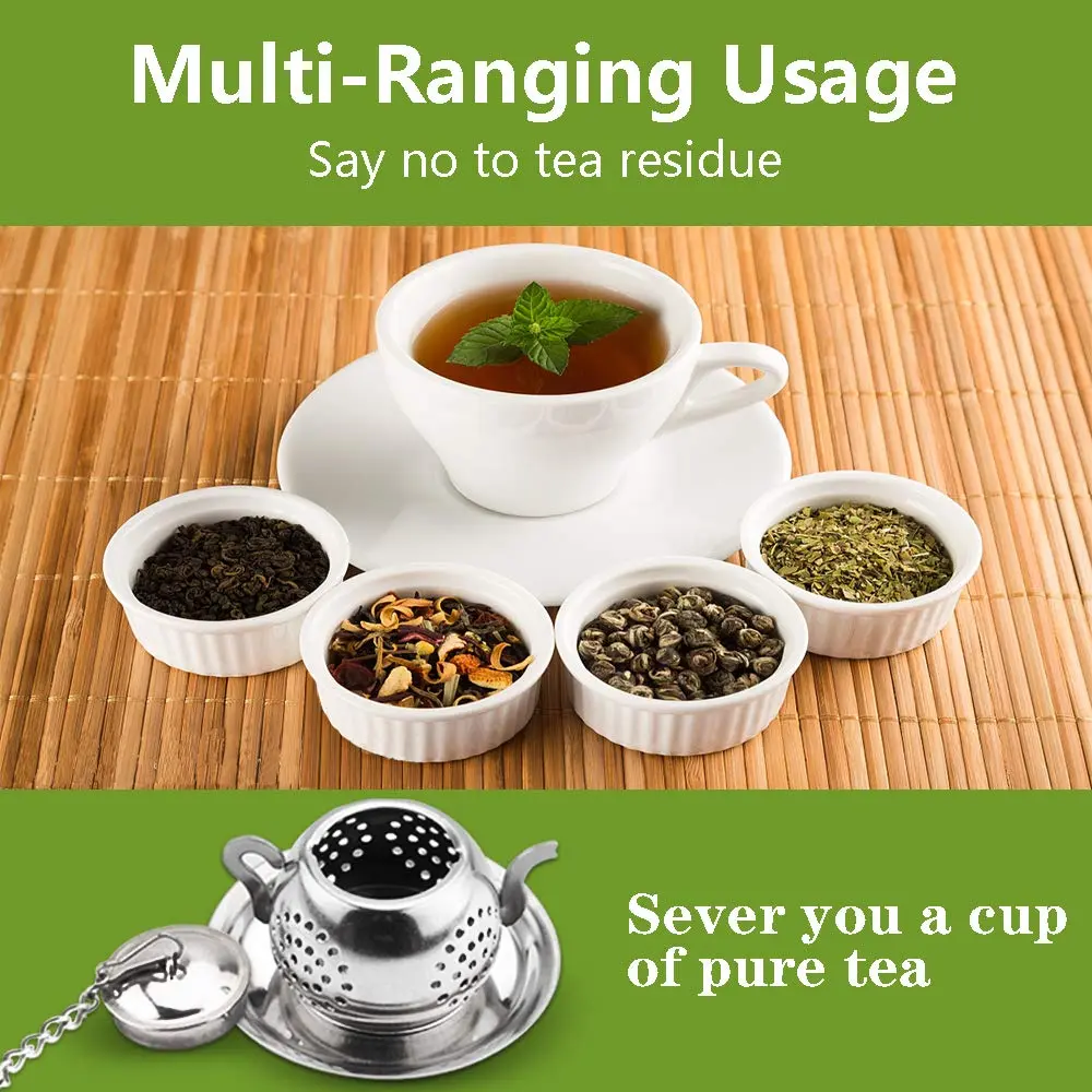 Cyimi Loose Leaf Tea Infuser 4PCS Stainless Steel Small Tea Filter for Mug & Teapot - view 2