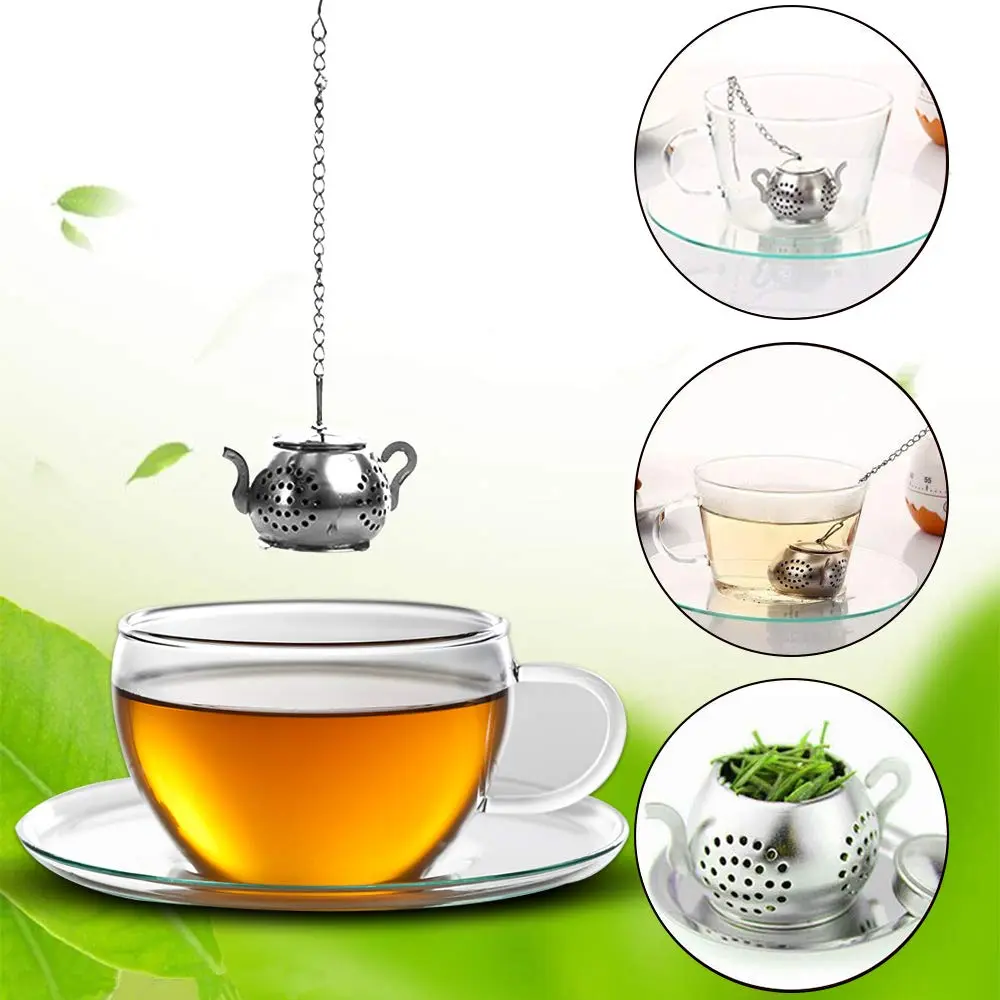 Cyimi Loose Leaf Tea Infuser 4PCS Stainless Steel Small Tea Filter for Mug & Teapot - view 3