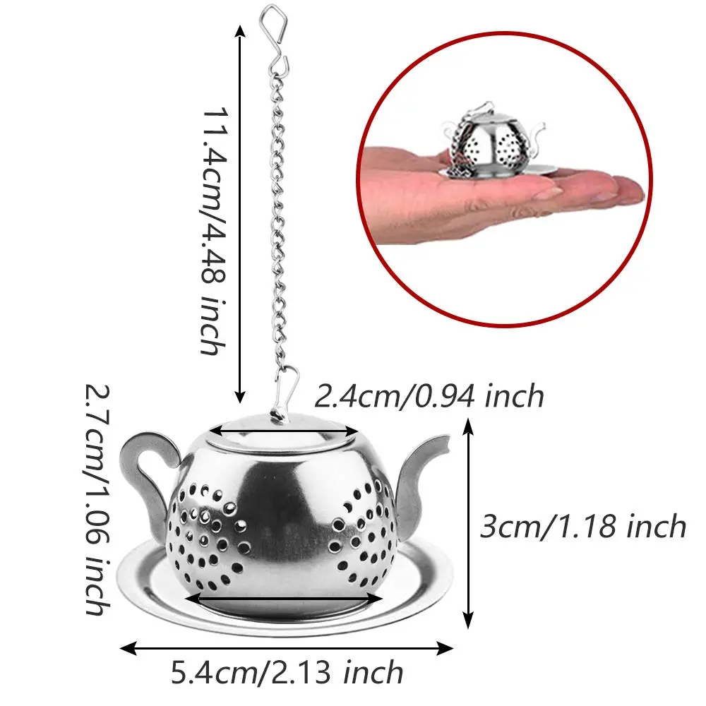 Cyimi Loose Leaf Tea Infuser 4PCS Stainless Steel Small Tea Filter for Mug & Teapot - view 4