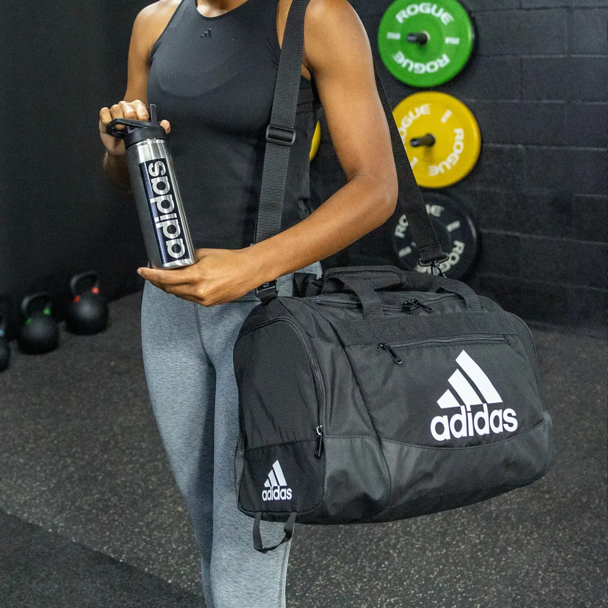 adidas Unisex Defender 4.0 Gym Duffel Bag for Men and Women | Water-Resistant, Spacious, Durable - view 6
